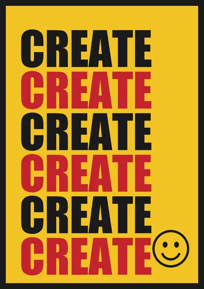 Create Create Create poster