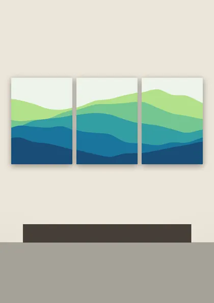 Abstract Flow Forest poster
