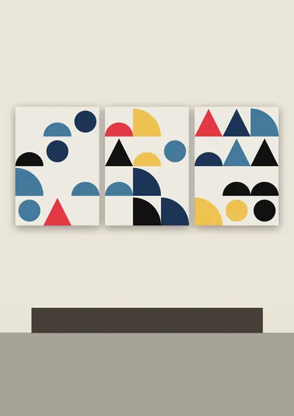 Bauhaus Blocks poster