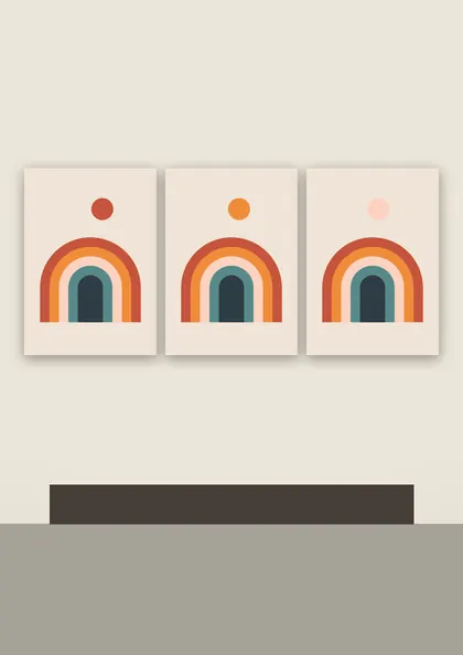 Boho Arches Earth poster