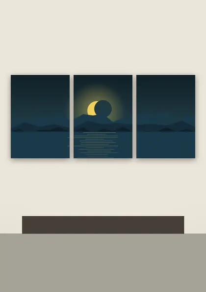 Dusk Over The Lake poster