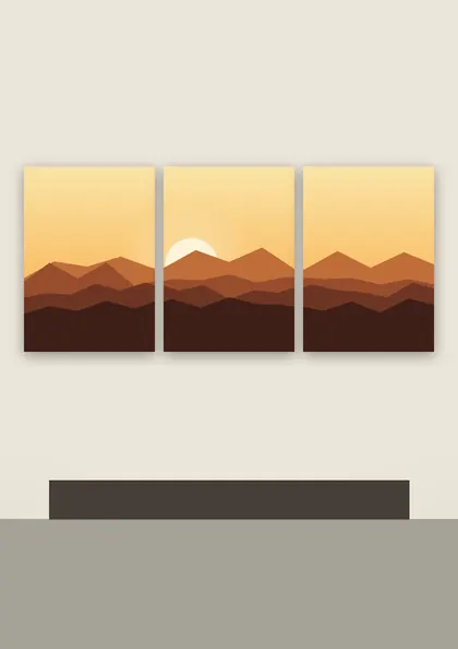 Golden Hour Peaks poster